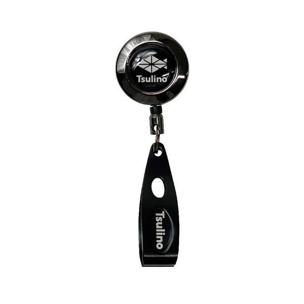 回転式ピンオンリール・ラインカッター付(ガンメタ×ブラック)